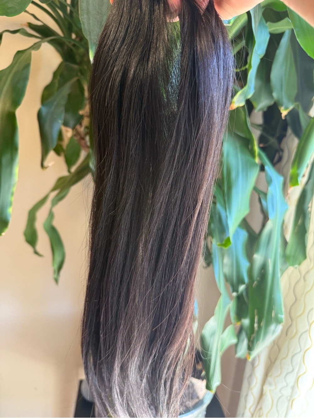 Natural Dark Brown Straight Women's Hair Extension - Dark Brown 100 grams